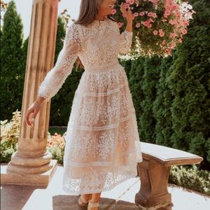 NWT Ivy City Sicily Dress Champagne Lining